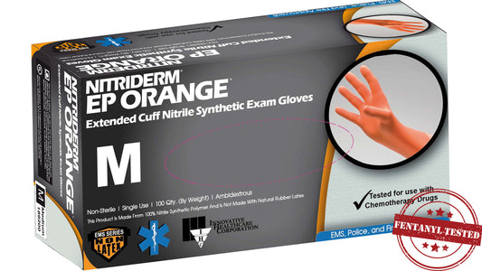 Nitriderm EP Orange Nitrile Exam Gloves