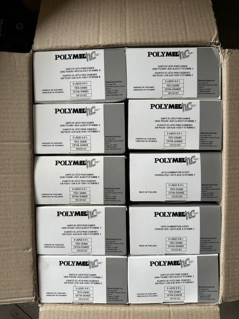 Polymed Latex Gloves XL $2/box