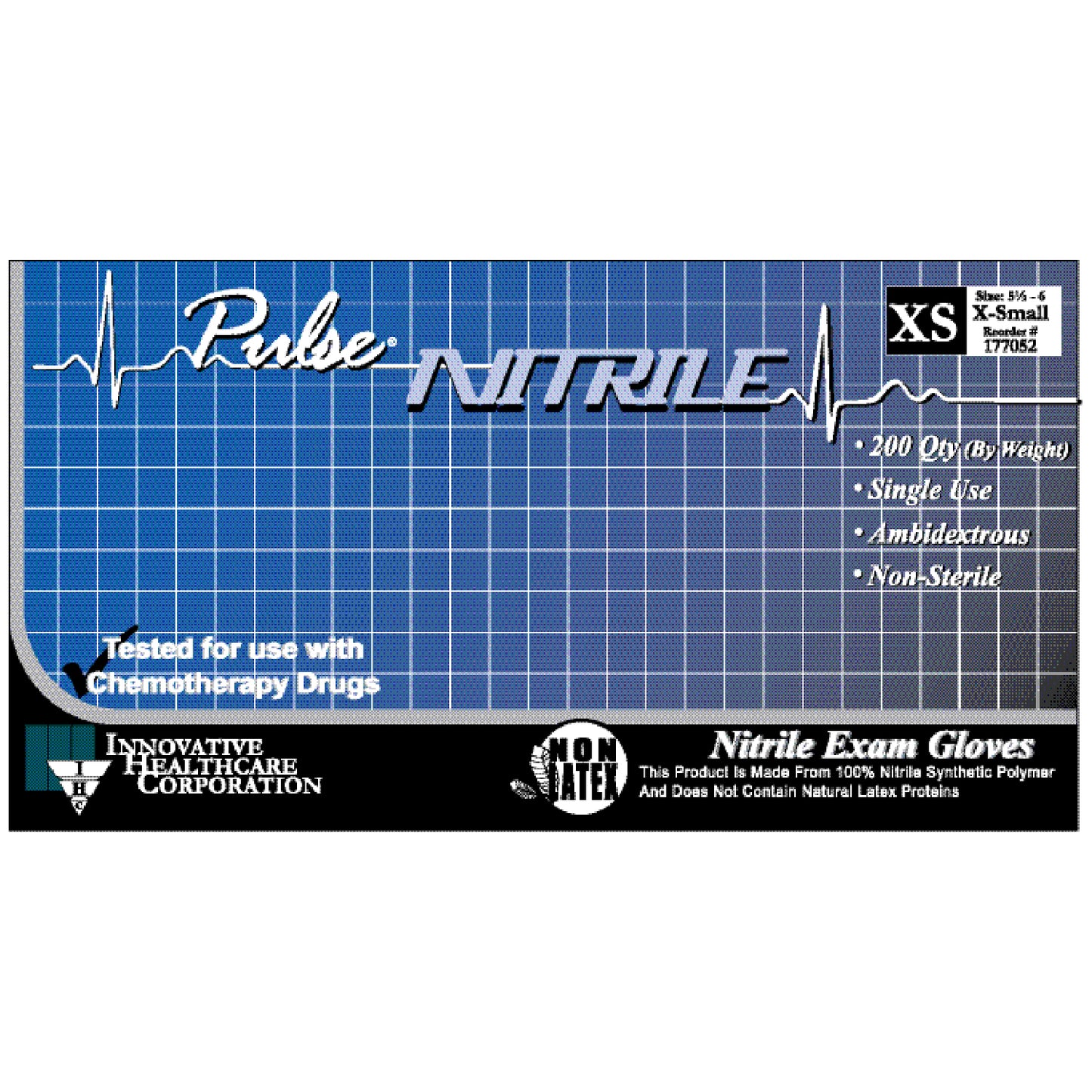 Innovative Nitrile Lavender Blue Gloves, 200/box