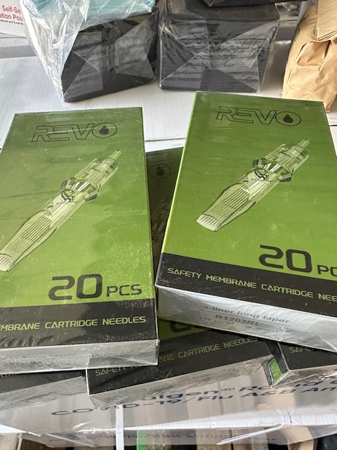 REVO Cartridge Needles, 3 Round Liners