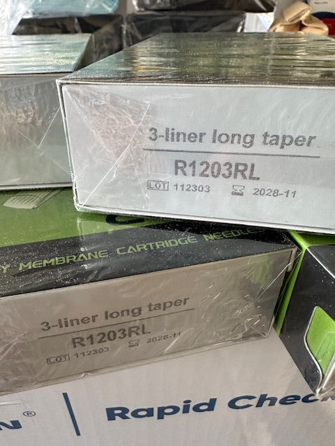 REVO Cartridge Needles, 3 Round Liners