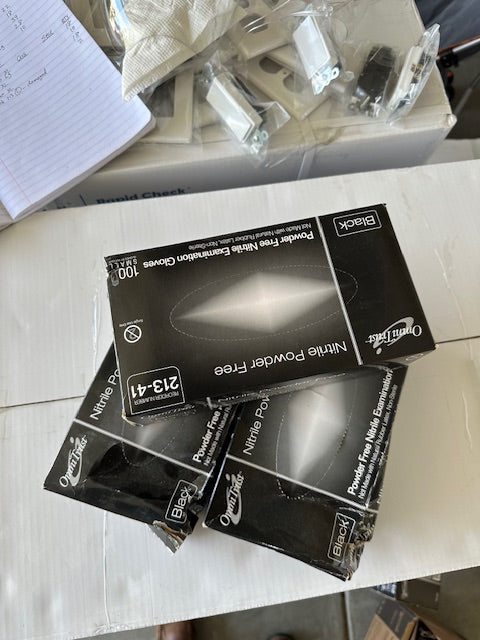 Black Nitrile Gloves Small
