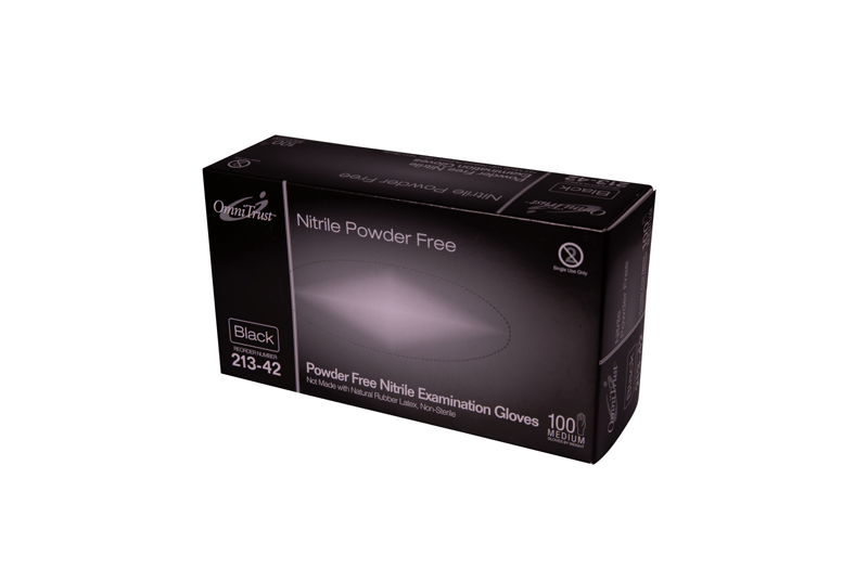 OmniTrust Black Nitrile Gloves - $65/case with free shipping!