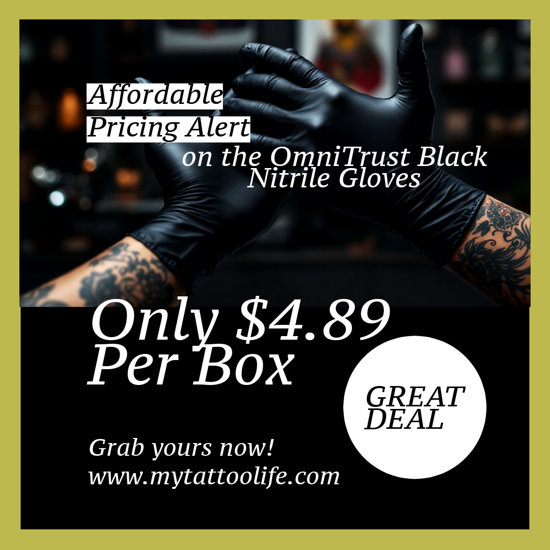 OmniTrust Black Nitrile Gloves - Buy a Box for $4.89