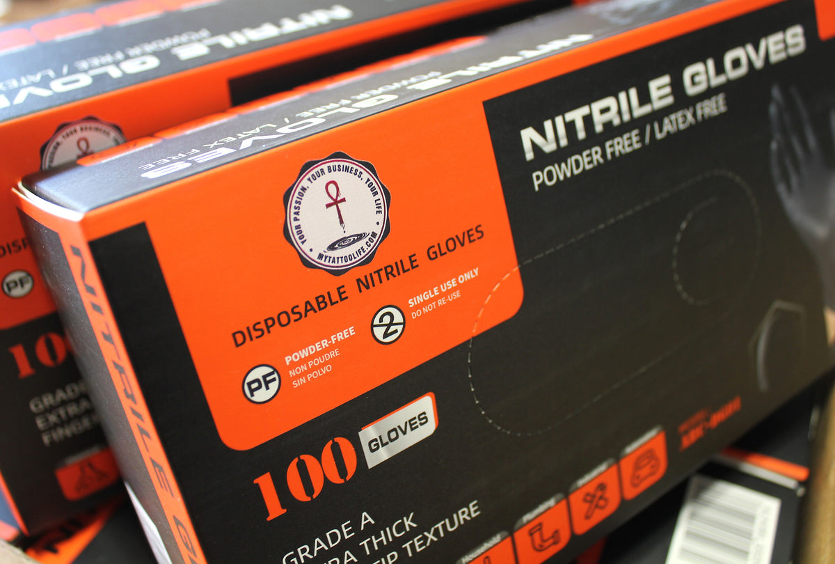 Black Nitrile Gloves Ultra Thick (5-6 mil) - $48/case