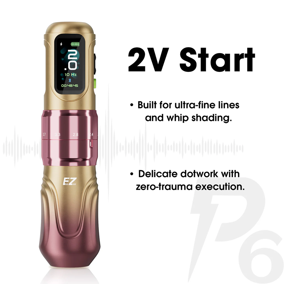 EZ P6 Wireless Tattoo Machine - Pre Order