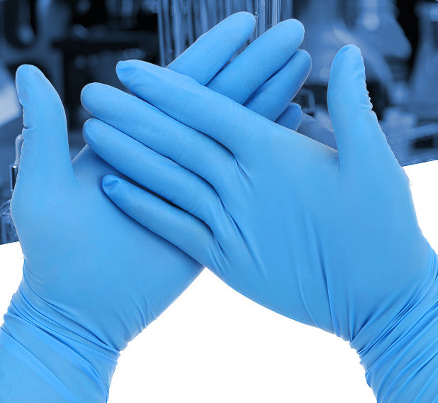OmniTrust Blue Nitrile Gloves