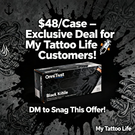 OmniTrust Black Nitrile Exam Gloves