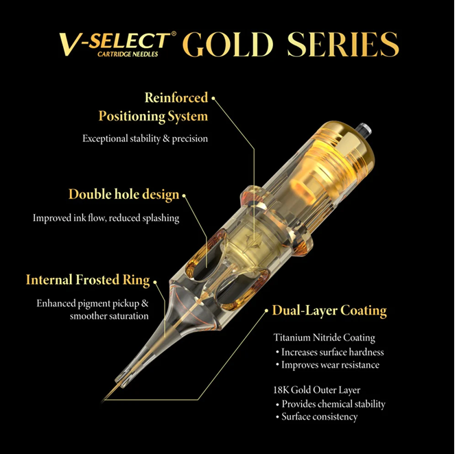 EZ Tattoo V-Select Gold Series Cartridge Needles