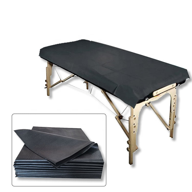 Black Bed Sheets, 40"x90", 50 Sheets